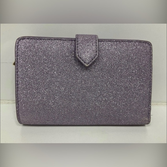 Kate Spade Purple Glitter wallet Beautiful lavender purple color - Picture 2 of 7